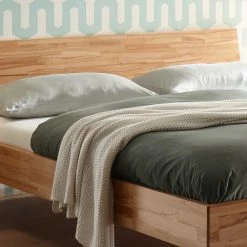 Set Holzbett & Nachttische - Typon (dreiteilig) -Valganios Sales set holzbett nachttische aus kernbuche massivholz typon 04