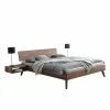Set Nussbaum Bett & Nachttische - Paro (dreiteilig) -Valganios Sales set nussbaum bett nachttische in 3 doppelbett groessen paro f