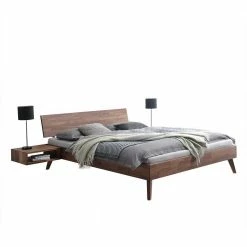 Set Nussbaum Bett & Nachttische - Paro (dreiteilig)