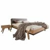 Set Wildeiche Bett & Nachttische - Elscura (dreiteilig) 1 Set Wildeiche Bett & Nachttische - Elscura (dreiteilig) -Valganios Sales set wildeiche bett nachttische in tollem design elscura f