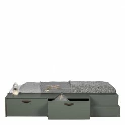 Stauraum Jugendbett In Graugrün - Daraon -Valganios Sales stauraum jugendbett in graugruen mit 80x200 cm liegeflaeche daraon 03