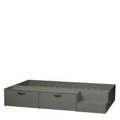 Stauraum Jugendbett In Graugrün - Daraon