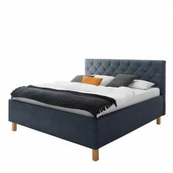 Stauraumbett In Blaugrau & Eiche - Tagma