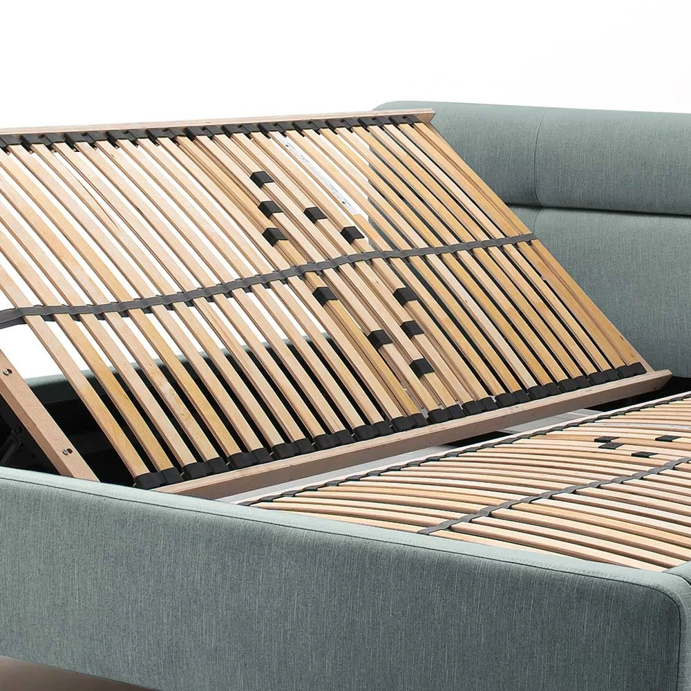 Stauraumbett in hellem Blau & Eiche - Armele Stauraumbett In Hellem Blau & Eiche - Armele -Valganios Sales stauraumbett in hellem blau eiche mit 50 cm komforteinstieg armele 05