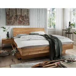 Stauraumbett & Nachtkonsolen - Esvilda I (dreiteilig)