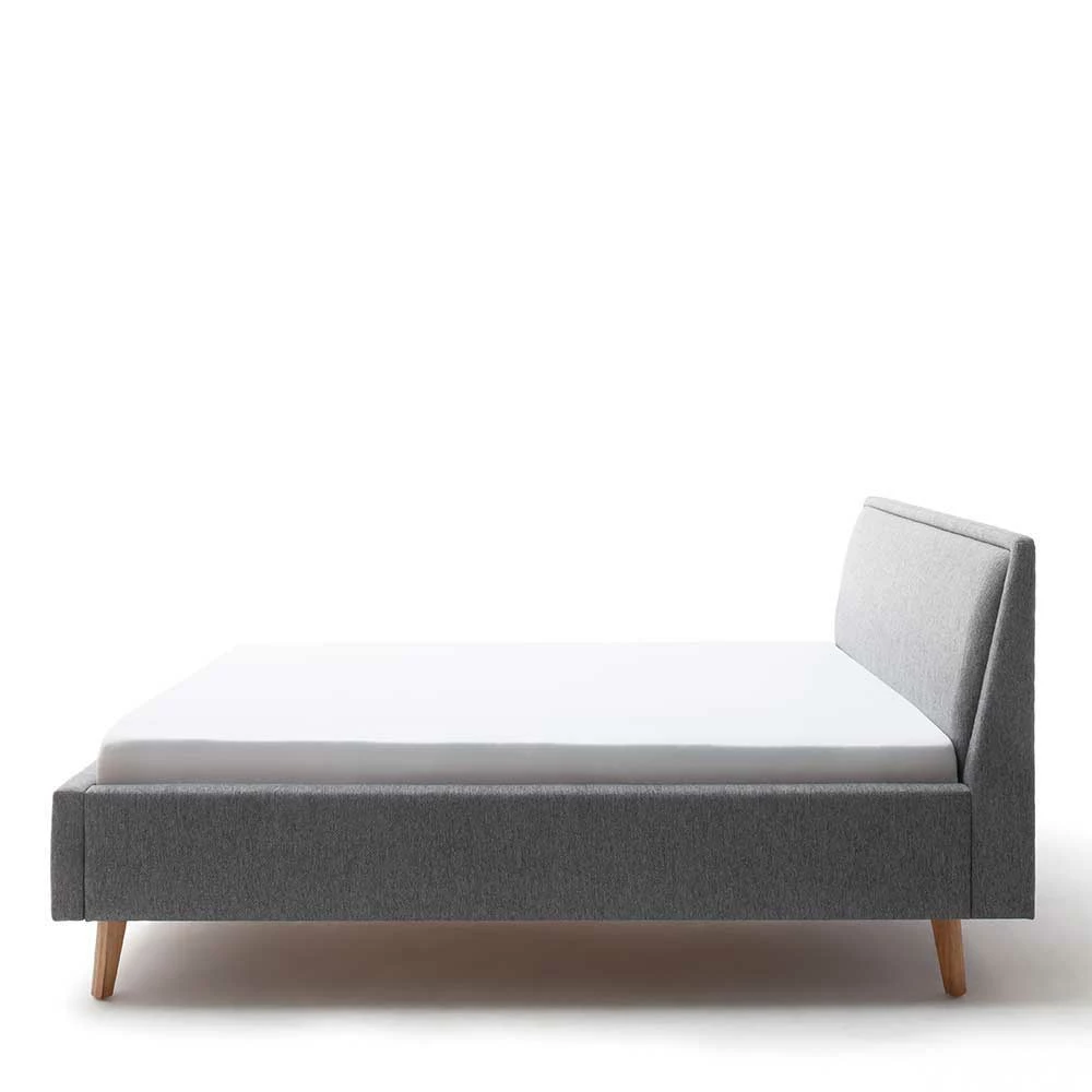 Stoffbett im Skandinavischen Stil in Grau - Cepter Stoffbett Im Skandinavischen Stil In Grau - Cepter -Valganios Sales stoffbett im skandinavischen stil in grau mit holzbeinen aus eiche cepter 05