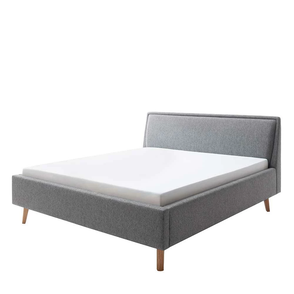 Stoffbett im Skandinavischen Stil in Grau - Cepter Stoffbett Im Skandinavischen Stil In Grau - Cepter -Valganios Sales stoffbett im skandinavischen stil in grau mit holzbeinen aus eiche cepter f