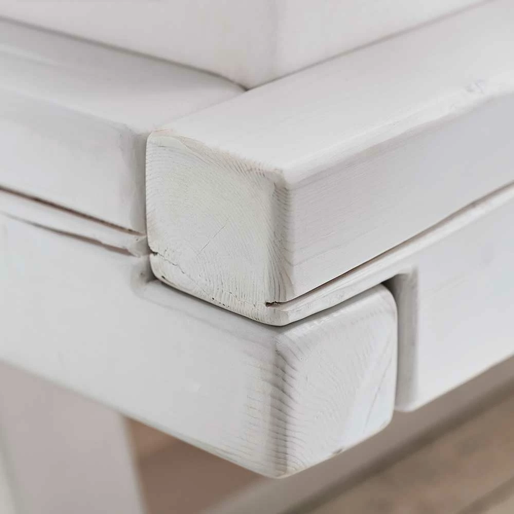 Weiß lasiertes Balkenbett aus Fichte - Starfish Weiß Lasiertes Balkenbett Aus Fichte - Starfish -Valganios Sales weiss lasiertes balkenbett aus fichte massivholz als doppelbett starfish 04