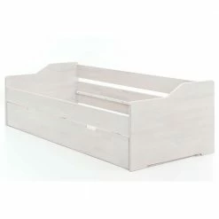 Weißes Ausziehbett Aus Kernbuche Sylvester In 90x200 Cm -Valganios Sales weisses ausziehbett aus kernbuche in 90x200 cm sylvester 06