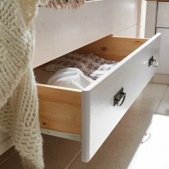 Weißes Bett Als Einzelbett Oder Doppelbett - Satumare -Valganios Sales weisses bett als einzelbett oder doppelbett aus kiefer satumare 03