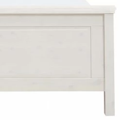 Weißes Bett Als Einzelbett Oder Doppelbett - Satumare -Valganios Sales weisses bett als einzelbett oder doppelbett aus kiefer satumare 04