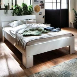 Weißes Bettgestell Aus Fichte Massivholz - Snoudy 6 Weißes Bettgestell Aus Fichte Massivholz - Snoudy -Valganios Sales weisses bettgestell aus fichte massivholz optional mit bettkasten snoudy 04