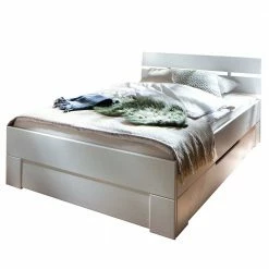 Weißes Bettgestell Aus Fichte Massivholz - Snoudy 7 Weißes Bettgestell Aus Fichte Massivholz - Snoudy -Valganios Sales weisses bettgestell aus fichte massivholz optional mit bettkasten snoudy 05