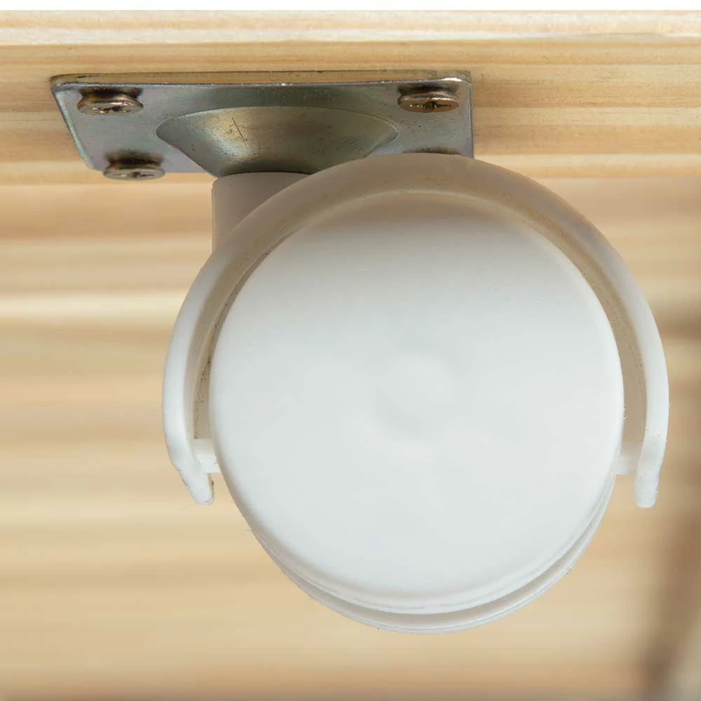 Weißes Bettgestell mit Ausziehbett - Vodessa Weißes Bettgestell Mit Ausziehbett - Vodessa -Valganios Sales weisses bettgestell mit ausziehbett 90x200 cm vodessa 05