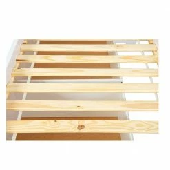 Weißes Bettgestell Mit Zwei Großen Schubladen - Kumaria -Valganios Sales weisses bettgestell mit zwei grossen schubladen aus kiefer holz mdf kumaria 05