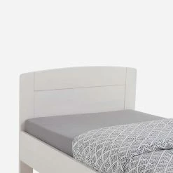 Weißes Buchenbett Varhida Mit Kopfteil 5 Weißes Buchenbett Varhida Mit Kopfteil -Valganios Sales weisses buchenbett kopfteil als einzelbett mit komforthoehe varhida 03