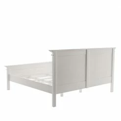 Weißes Einzelbett Oder Doppelbett Venzeno In Komforthöhe -Valganios Sales weisses einzelbett oder doppelbett in komforthoehe landhaus scandi venzeno 05