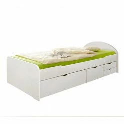 Weißes Komfortbett Mit Stauraum - Filomena