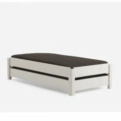 Weißes Stapelbett Jacqueline Aus Buche Massivholz (zweiteilig) -Valganios Sales weisses stapelbett buche massivholz 2 teiliges set 90x200cm jacqueline 02