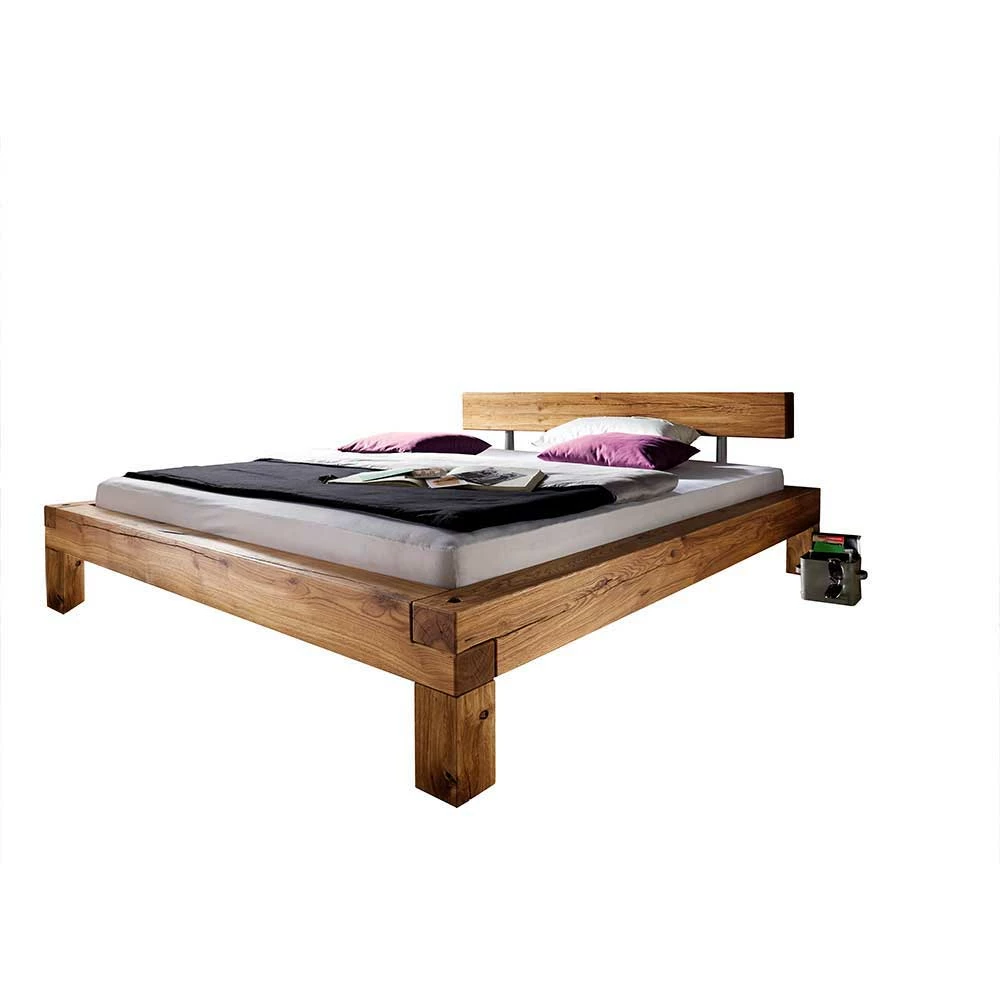 Wildeiche Balkenbett geölt Cena z.B. in 180x200 cm Wildeiche Balkenbett Geölt Cena Z.B. In 180x200 Cm -Valganios Sales wildeiche balkenbett geoelt z.b. in 180x200 cm cena f