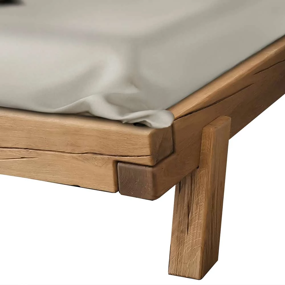 Wildeiche Balkenbett im Modern Country Style - Rain Wildeiche Balkenbett Im Modern Country Style - Rain -Valganios Sales wildeiche balkenbett im modern country style vier doppelbettgroessen rain 04