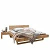 Wildeiche Balkenbett Mit Kufengestell - Zalabete (dreiteilig) -Valganios Sales wildeiche balkenbett mit kufengestell nachtkonsolen zalabete f