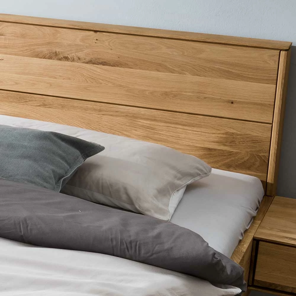 Wildeiche Bett auf Schwebesockel - Manoz (dreiteilig) Wildeiche Bett Auf Schwebesockel - Manoz (dreiteilig) -Valganios Sales wildeiche bett auf schwebesockel mit haenge nachtkonsolen manoz 03