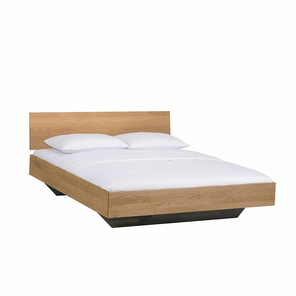 Wildeiche Bett Siao mit Kufengestell dunkel Wildeiche Bett Siao Mit Kufengestell Dunkel -Valganios Sales wildeiche bett kufengestell dunkel schwebeoptik massivholz siao f