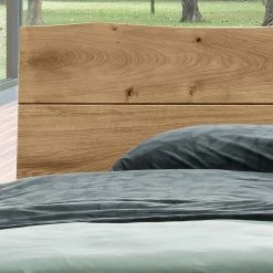 Wildeiche Bett Mit Kufen & Nachttische - Yunves (dreiteilig) -Valganios Sales wildeiche bett mit kufen nachttische im industry und loft stil yunves 03
