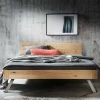 Wildeiche Bett Mit Metallfüßen - Zennian 2 Wildeiche Bett Mit Metallfüßen - Zennian -Valganios Sales wildeiche bett mit metallfuessen im industry und loft stil zennian 01