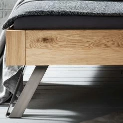 Valganios Sales -Valganios Sales wildeiche bett mit metallfuessen im industry und loft stil zennian 02