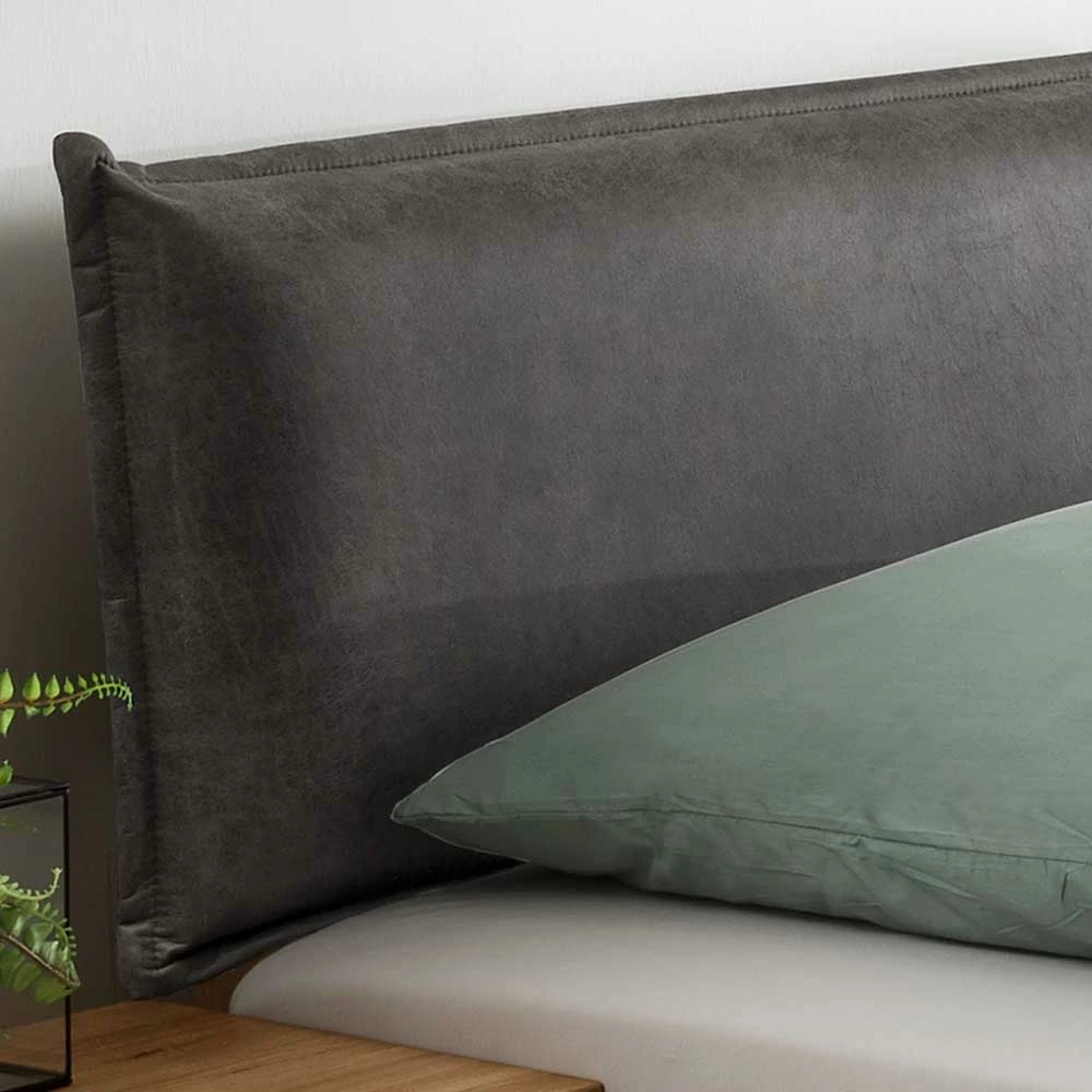 Wildeiche Bett mit Schubkasten Set - Zennian (dreiteilig) Wildeiche Bett Mit Schubkasten Set - Zennian (dreiteilig) -Valganios Sales wildeiche bett mit schubkasten set mit nachtkommoden zum einhaengen zennian 03