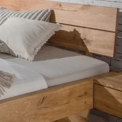 Wildeiche Bett Set Mit Doppelbett - Smiralda (dreiteilig) -Valganios Sales wildeiche bett set mit doppelbett 2 nachttischen smiralda 03