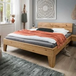 Wildeiche Bettgestell Geölt - Yunves