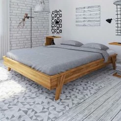 Wildeiche Bettgestell Ohne Kopfteil In 210 Cm - Hardus -Valganios Sales wildeiche bettgestell ohne kopfteil in 210 cm ueberlaenge vier breiten hardus 02