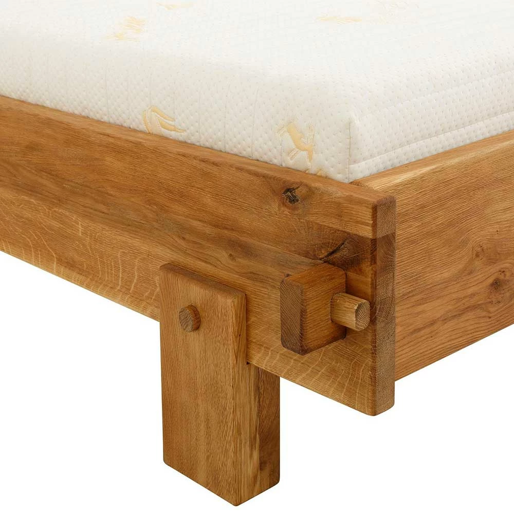 Wildeiche Designbett massiv - Clarina Wildeiche Designbett Massiv - Clarina -Valganios Sales wildeiche designbett massiv in zwei breiten online kaufen clarina 05