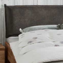 Wildeiche Doppelbett Mit Polsterkopfteil - Esvilda -Valganios Sales wildeiche doppelbett mit polsterkopfteil in anthrazit esvilda 03