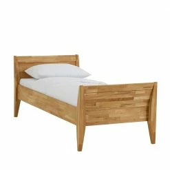 Wildeiche Einzelbett Sionna Mit Kopf- Und Fußteil