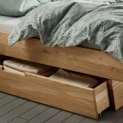 Wildeiche Holzbett Mit Stauraum - Zennian -Valganios Sales wildeiche holzbett mit stauraum polsterkopfteil in anthrazit zennian 04