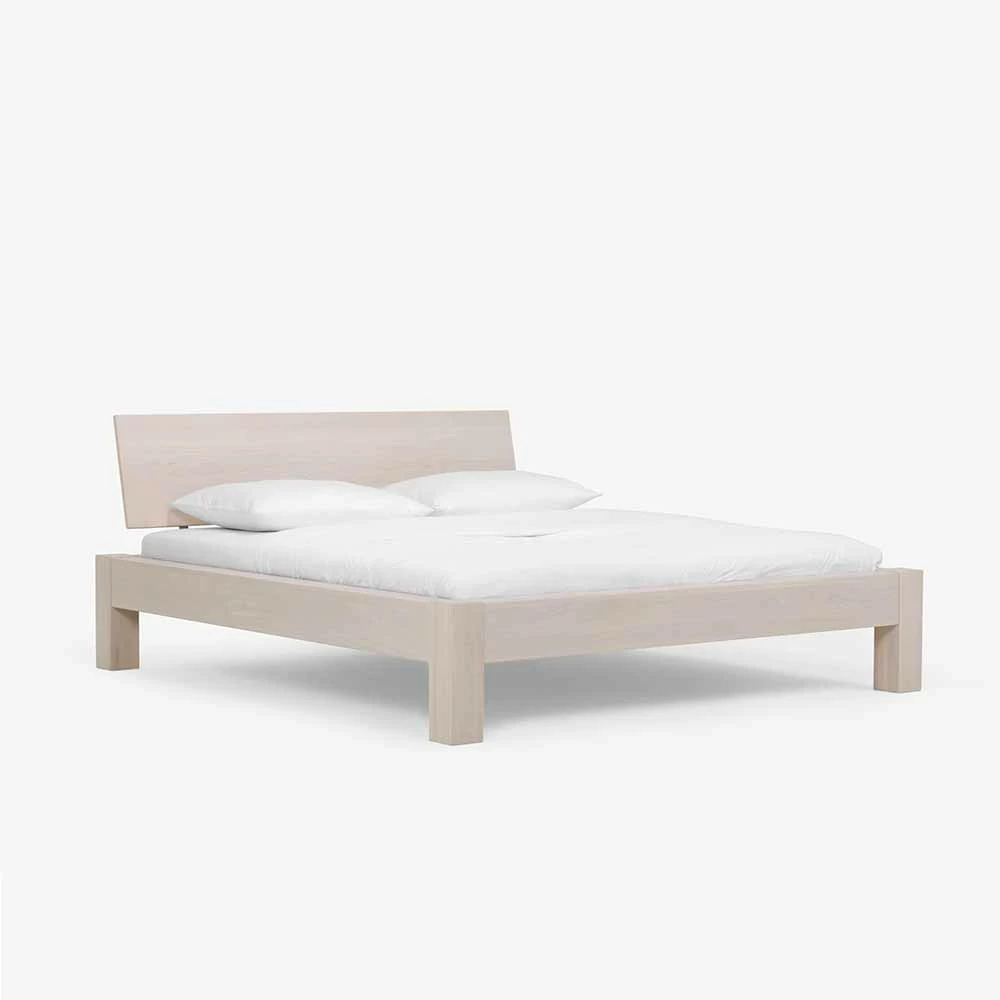 Wildeiche Holzbett Salida in Weiß Wildeiche Holzbett Salida In Weiß -Valganios Sales wildeiche holzbett weiss fuer zwei personen auch in ueberlaenge 220cm salida 01