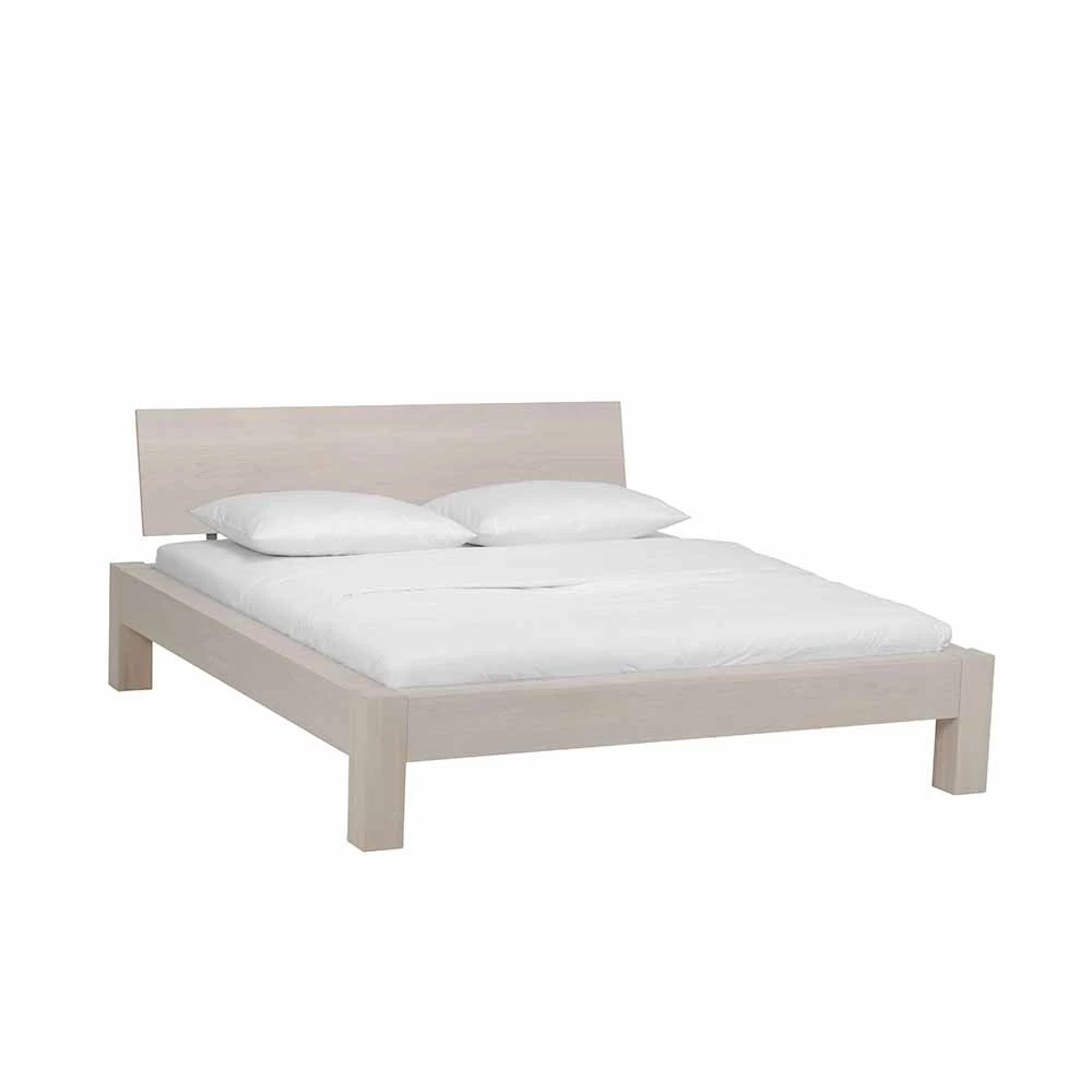 Wildeiche Holzbett Salida in Weiß Wildeiche Holzbett Salida In Weiß -Valganios Sales wildeiche holzbett weiss fuer zwei personen auch in ueberlaenge 220cm salida f